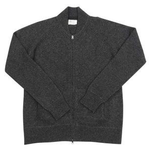Adriano Goldschmied • Lambs Wool Blend Full Zip Cardigan Sweater
